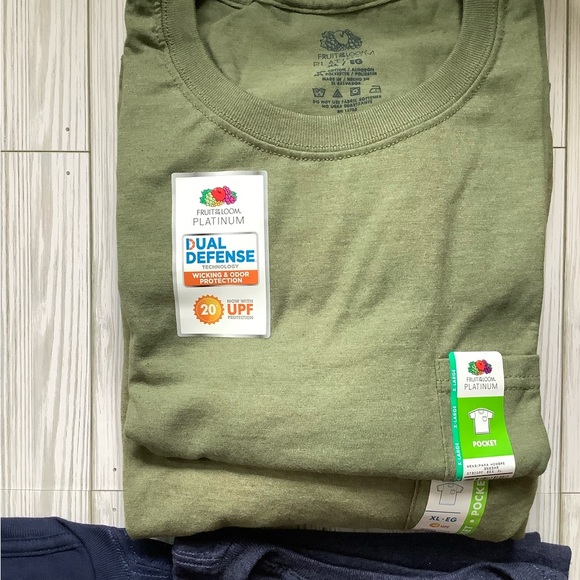 NWT!  Men’s Cotton T-shirt Pocket Short Sleeve 2 Colors  (XL) - Picture 4 of 6